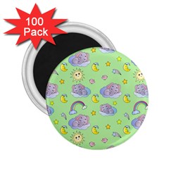 Elephant Sleeping Elephants Background 2.25  Magnets (100 pack) 