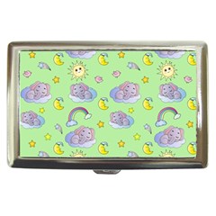 Elephant Sleeping Elephants Background Cigarette Money Case by Wegoenart