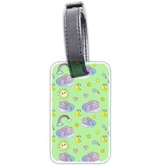 Elephant Sleeping Elephants Background Luggage Tag (two sides)