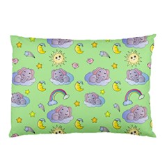 Elephant Sleeping Elephants Background Pillow Case (Two Sides)