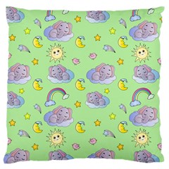 Elephant Sleeping Elephants Background Large Cushion Case (One Side)