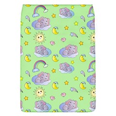 Elephant Sleeping Elephants Background Removable Flap Cover (L)