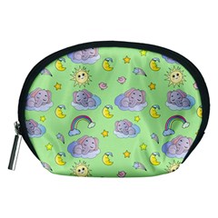 Elephant Sleeping Elephants Background Accessory Pouch (Medium)