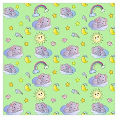 Elephant Sleeping Elephants Background Lightweight Scarf 