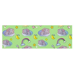 Elephant Sleeping Elephants Background Banner And Sign 6  X 2  by Wegoenart