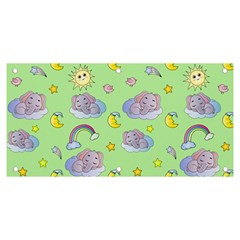 Elephant Sleeping Elephants Background Banner And Sign 6  X 3  by Wegoenart