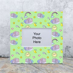 Elephant Sleeping Elephants Background White Box Photo Frame 4  x 6 