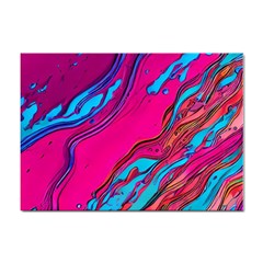 Colorful Abstract Fluid Art Sticker A4 (10 Pack) by GardenOfOphir