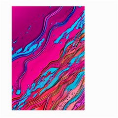 Colorful Abstract Fluid Art Large Garden Flag (two Sides) by GardenOfOphir