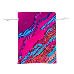 Colorful Abstract Fluid Art Lightweight Drawstring Pouch (s) by GardenOfOphir