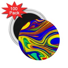 Contemporary Art Fluid Background 2 25  Magnets (100 Pack)  by GardenOfOphir