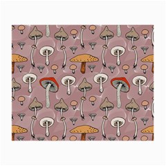 Mushrooms Autumn Fall Pattern Seamless Decorative Small Glasses Cloth by Wegoenart