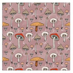 Mushrooms Autumn Fall Pattern Seamless Decorative Square Satin Scarf (36  X 36 ) by Wegoenart