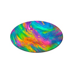 Marble Art Pattern Sticker Oval (10 pack)