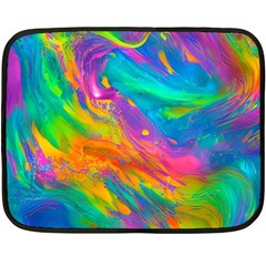 Marble Art Pattern One Side Fleece Blanket (Mini)