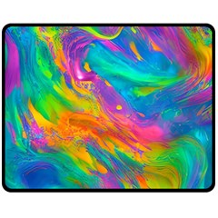 Marble Art Pattern Fleece Blanket (Medium)