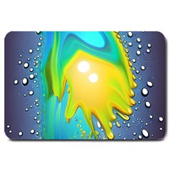 Liquid Background Large Doormat by GardenOfOphir