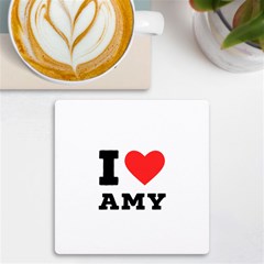 I Love Amy Uv Print Square Tile Coaster  by ilovewhateva