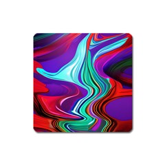 Fluid Background Square Magnet