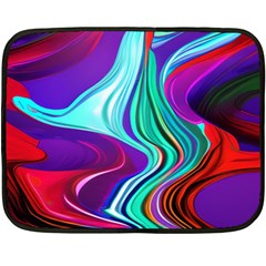 Fluid Background Fleece Blanket (mini) by GardenOfOphir