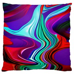 Fluid Background Large Cushion Case (One Side)