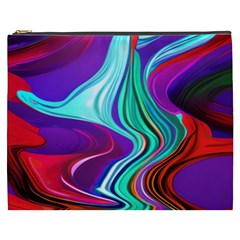 Fluid Background Cosmetic Bag (xxxl) by GardenOfOphir