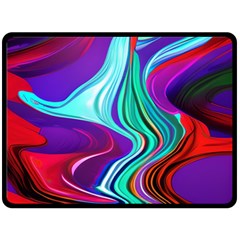 Fluid Background Fleece Blanket (Large)