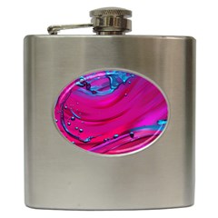 Fluid Art Pattern Hip Flask (6 Oz) by GardenOfOphir