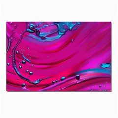 Fluid Art Pattern Postcard 4 x 6  (pkg Of 10) by GardenOfOphir