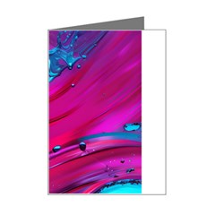 Fluid Art Pattern Mini Greeting Card by GardenOfOphir