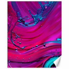 Fluid Art Pattern Canvas 11  X 14  by GardenOfOphir