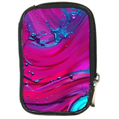 Fluid Art Pattern Compact Camera Leather Case by GardenOfOphir