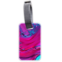 Fluid Art Pattern Luggage Tag (two Sides) by GardenOfOphir