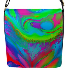 Fluid Artistic Flap Closure Messenger Bag (s) by GardenOfOphir