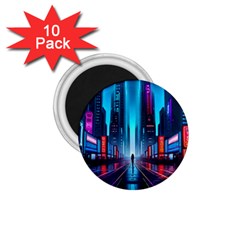 City People Cyberpunk 1.75  Magnets (10 pack) 