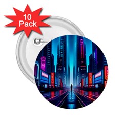 City People Cyberpunk 2.25  Buttons (10 pack) 