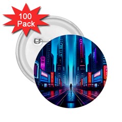 City People Cyberpunk 2.25  Buttons (100 pack) 