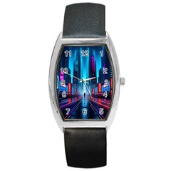 City People Cyberpunk Barrel Style Metal Watch