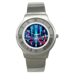 City People Cyberpunk Stainless Steel Watch