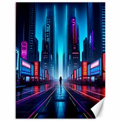 City People Cyberpunk Canvas 12  x 16 