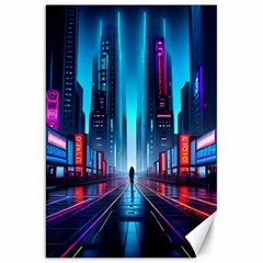 City People Cyberpunk Canvas 20  x 30 