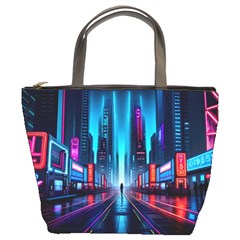 City People Cyberpunk Bucket Bag