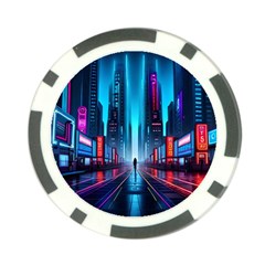 City People Cyberpunk Poker Chip Card Guard (10 pack)