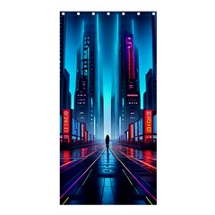 City People Cyberpunk Shower Curtain 36  x 72  (Stall) 