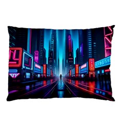 City People Cyberpunk Pillow Case (Two Sides)