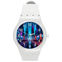 City People Cyberpunk Round Plastic Sport Watch (M)