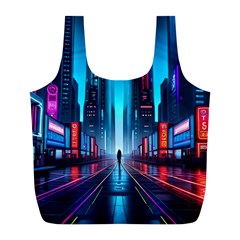 City People Cyberpunk Full Print Recycle Bag (L)