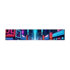 City People Cyberpunk Premium Plush Fleece Scarf (Mini)