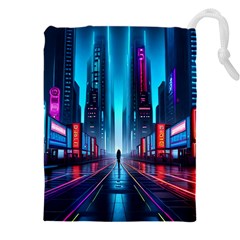 City People Cyberpunk Drawstring Pouch (4XL)