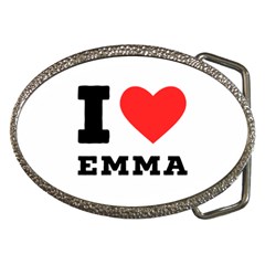 I Love Emma Belt Buckles by ilovewhateva